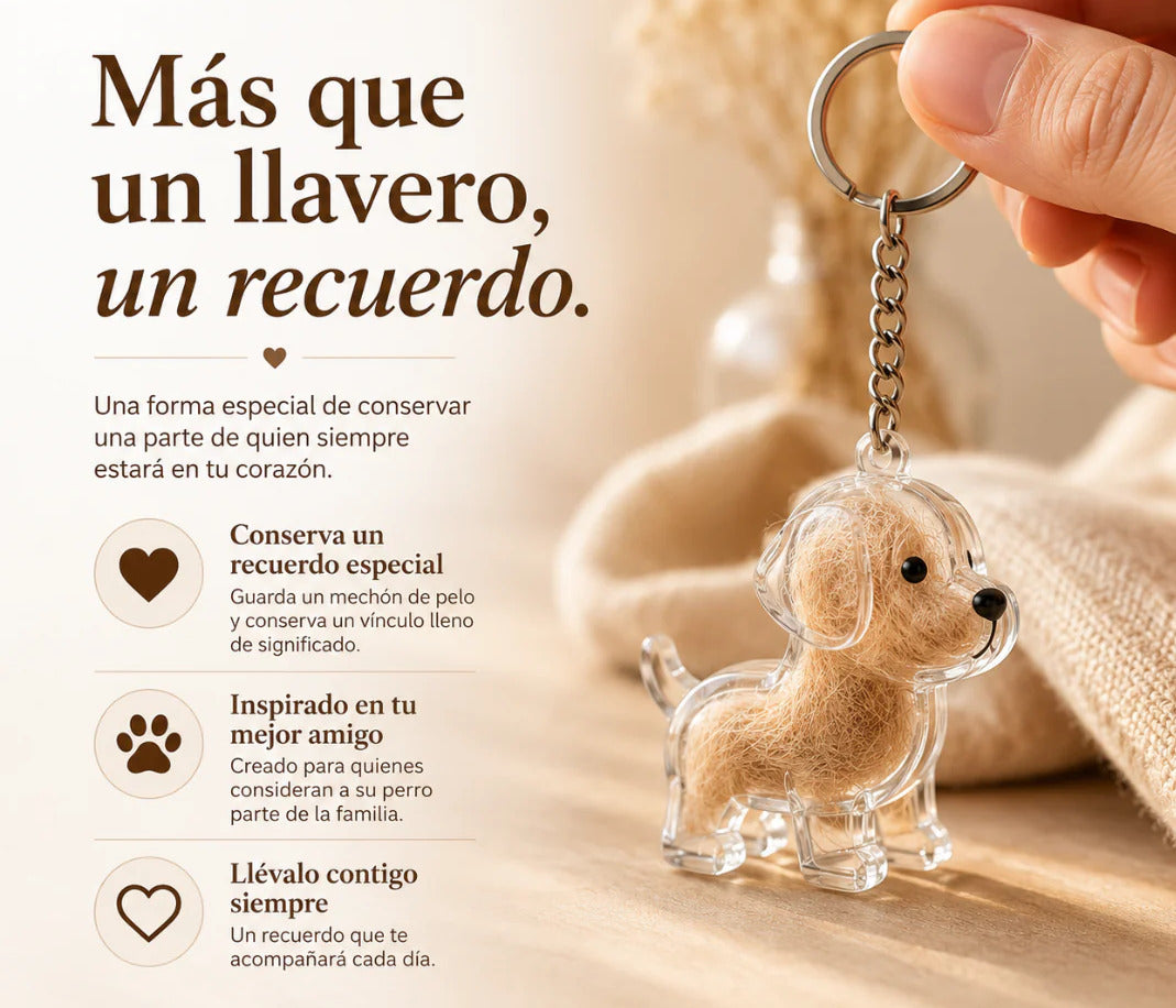 Llavero Enterno™ El recuerdo de tu mascota, siempre en tus manos